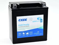 Exide AGM 12-17 YTX20CH 12V 18Ah 230A bal+ gondozásmentes (zselés) motor akkumulátor (Exide-AGM-12-17)
