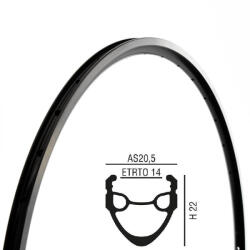 Abroncs 28"" (622) 36h Alu Df. Fekete Ls4 Országuti