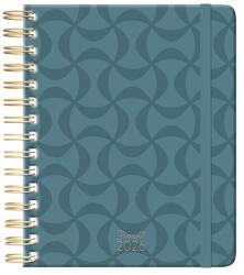 PLANALL Határidőnapló PLANALL Classic B/5 heti spirálos keményfedelű gumis Teal 2026. 21534 (21534)