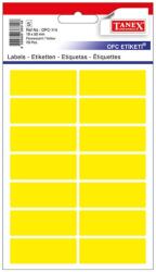 Tanex Etichete autoadezive, 19x50 mm, 70 buc/set, galben, TANEX (TWOFC114Y)