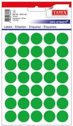 Tanex Etichete autoadezive rotunde, 19 mm, 175 buc/set, verde, TANEX (TX-OFC-131-GR)