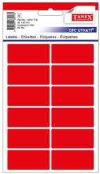 Tanex Etichete autoadezive, 23x50 mm, 60 buc/set, rosu, TANEX (TWOFC118R)