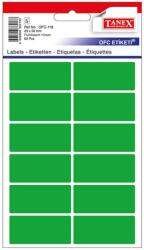 Tanex Etichete autoadezive, 23x50 mm, 60 buc/set, verde, TANEX (TWOFC118G)