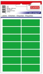 Tanex Etichete autoadezive, 19x50 mm, 70 buc/set, verde, TANEX (TWOFC114G)