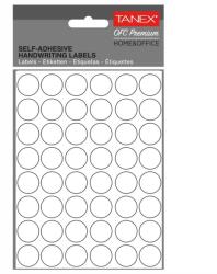 Tanex Etichete autocolante rotunde, 16 mm, 480 buc/set, alb, TANEX (TX-OFC-130-WH)
