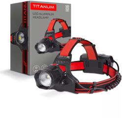 Videx Titanum LED fejlámpa újratölthető akkumulátorral 6500K Videx (LEDM TLF H06)