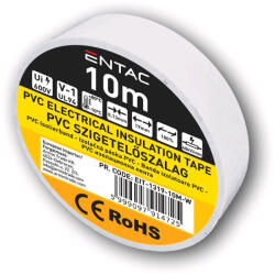 Entac Szigetelőszalag 0, 13x19mm fehér 10m Entac (AVI EIT 1319 10M W)
