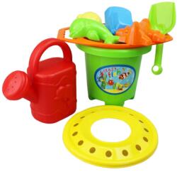  Mega homokozó készlet műanyag 9 db-os zöld (342) (342-1)