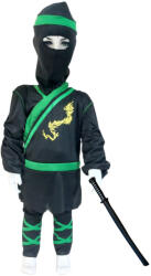  Ninja jelmez Zöld- Fekete+ játékkard (FF108-4-6)