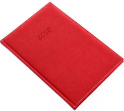 Realsystem Határidőnapló Bolero P B/5 heti krémszínű lapokkal piros Realsystem 2026 - delfinbuvar