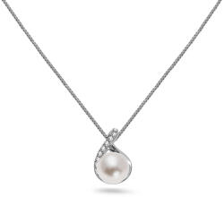 Heratis Forever Fehérarany gyöngy nyaklánc 8 mm-es cirkóniákkal IZ12168AZ