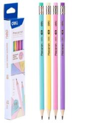 Deli Creion grafit cu guma MACARON DELI (DLEC025HB)