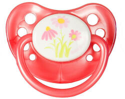 Baby Bruin Játszócumi Rózsaszín, margaréta szilikon cseresznye (méret: 1) 0 - 12 hó - perfectlife