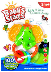  Baby's Starts Csörgő Elefánt, rágókás füllel - perfectlife
