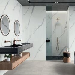 Alaplana Gresie tip placa Alaplana Maxitech Pune White RC Rectificata Lucioasa 120x280 cm grosime 6 mm