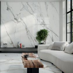 Alaplana Gresie tip placa Alaplana Maxitech Paonazzo White RC Rectificata Lucioasa 120x280 cm grosime 6 mm