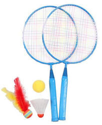 Merco Set de antrenament Set de badminton JR albastru Racheta badminton