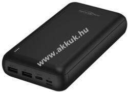 ANSMANN powerbank 30000mah, fekete