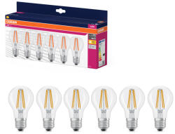 OSRAM 6x LED izzó A60 E27 6, 5W = 60W 806lm 2700K Meleg 300° VALUE CLASSIC Osram (4058075845664)