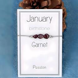 HARAHU Karkötő a születési hónap kövével - Január / Gránát KP38770