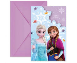 Procos S. A Meghívó kártya, Frozen 6 db/cs