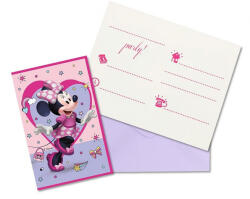 Procos S. A Meghívó kártya, Minnie Junior, 6 db/cs
