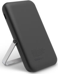 Külső akkumulátor, 5000 mAh, Okostelefonhoz és TabletPC-hez, 20W, Qi Wireless, USB Type-C aljzat, LED-es, Magsafe kompatibilis, Uniq Hoveo, szürke