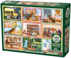 Cobble Hill - Mókusok az iskolában 1000 darabos kirakó (40326)