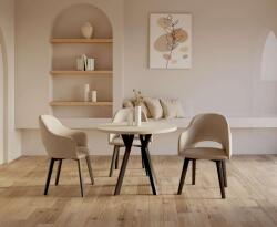 Viko design Összecsukható étkezőasztal kerek ST kasmír (VK0034-2025)