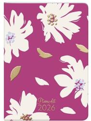 Planall Zsebnaptár PLANALL B/6 heti álló fehér lapos aranyozott Fall 2026 (21545) - fotoland