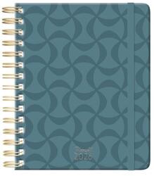 Planall Határidőnapló PLANALL Classic B/5 heti spirálos keményfedelű gumis Teal 2026 (21534) - fotoland