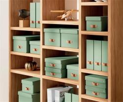 Leitz Iratpapucs, karton, 100 mm, LEITZ Puro , zsályazöld (24710050) - molnarpapir