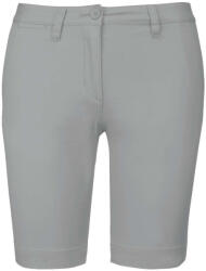 Kariban Női mosott hatású bermuda, Kariban KA751, Fine Grey-38 (ka751fg-38)