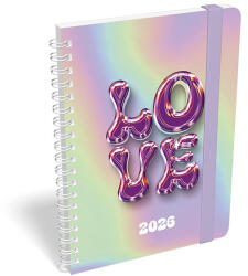 Lizzy Card Határidőnapló LIZZY CARD B/6 heti spirálozott gumis Amazing 2026 (21591) - papir-bolt