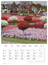 LIZZY CARD Falinaptár spirálozott LIZZY CARD B/4 álló Díszkertek 2026 (21685) - papir-bolt