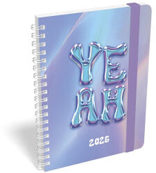 Lizzy Card Határidőnapló LIZZY CARD B/6 heti spirálozott gumis Fun 2026 (21588) - papir-bolt