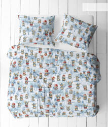  Karácsonyi téli erdőben cuki kisállatok mintás 3 részes 100% pamut 140x200 cm ágynemű huzat