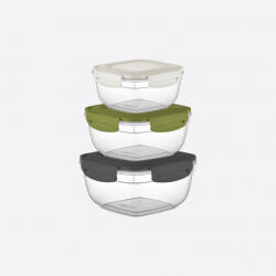 Dunya Plastic Ételtároló szett 3 részes - Fresh Box 0, 5L / 0, 9L / 1, 5L
