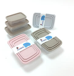 Zambak Ételtároló szett 3 részes - téglalap alakú