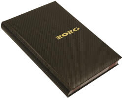 Realsystem Határidőnapló Carbon A/5, napi fehér lapokkal bronz Realsystem 2026 (5321-82) - iroda-ellatas