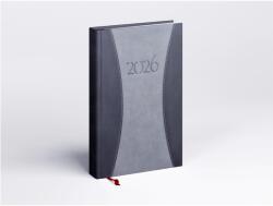 Realsystem Határidőnapló Prémium A B/5, heti krémszínű lapokkal szürke Realsystem 2026 - suplix