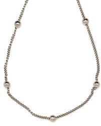 R. M. ékszer Orvosi acél ezüstszínű golyós lánc 45 cm (000463)