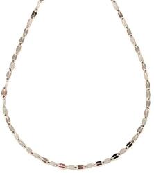 R. M. ékszer Orvosi acél ezüstszínű fényes oválszemű lánc 45 cm (000470)