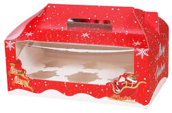  Karácsonyi ablakos muffin doboz - 6 részes
