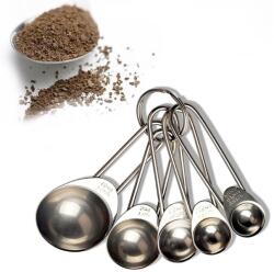  5 darabos fém mérőkanál szett - Kicsi