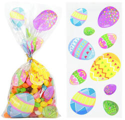  25 darabos celofán zacskó - Húsvéti minta - Tojások