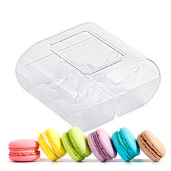  6 részes műanyag macaron doboz