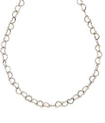 R. M. ékszer Orvosi acél ezüstszínű szív lánc nyaklánc 45 cm (000454)