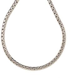 R. M. ékszer Orvosi acél ezüstszínű box lánc 45 cm (000456)