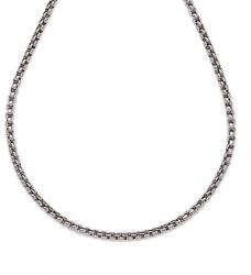 R. M. ékszer Orvosi acél ezüstszínű kocka lánc 45 cm (000218)